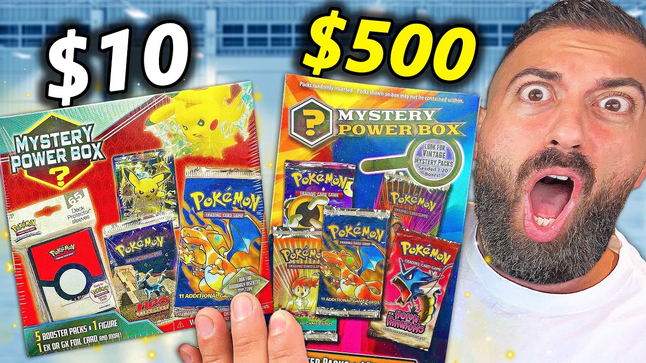 $10 vs $500 Pokemon Mega Mystery Box