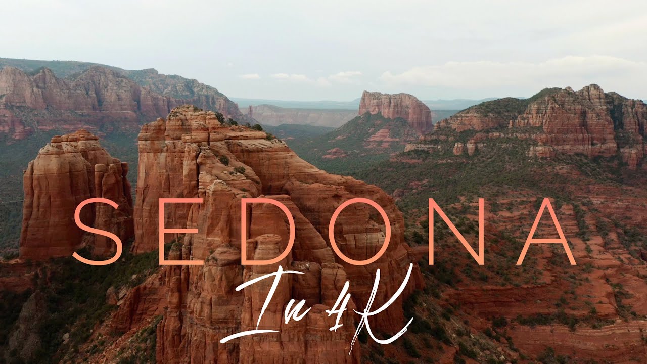Sedona, Arizona by Drone During Summer Monsoon Season