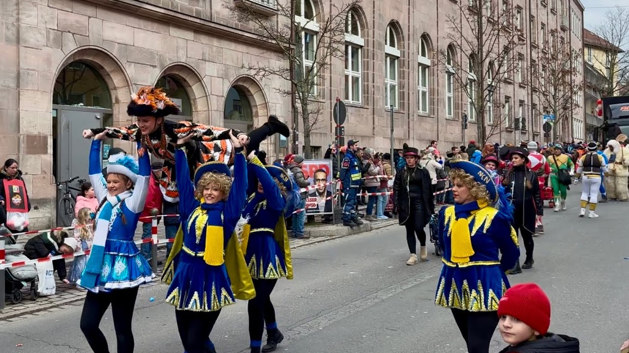 🎭 Faschingsumzug Nürnberg 2026 – Volle Länge 🎉🎊