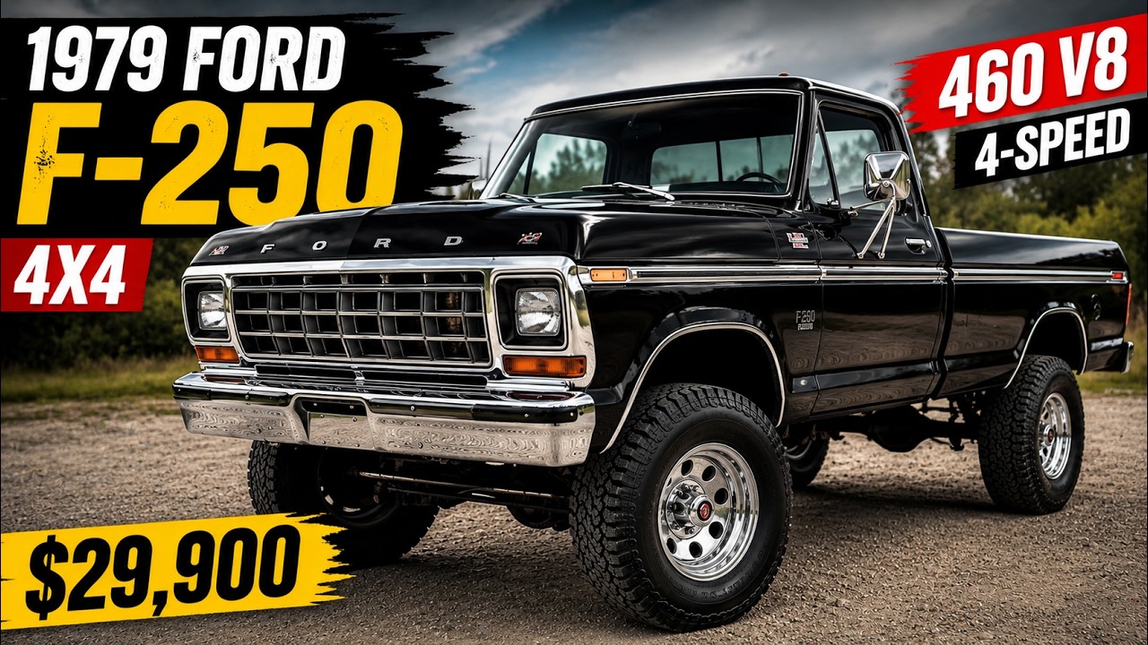 Ford F250 4x4 1979 года | Классический 460 V8 4-ступенчатый грузовик продаётся за 29 900 долларов