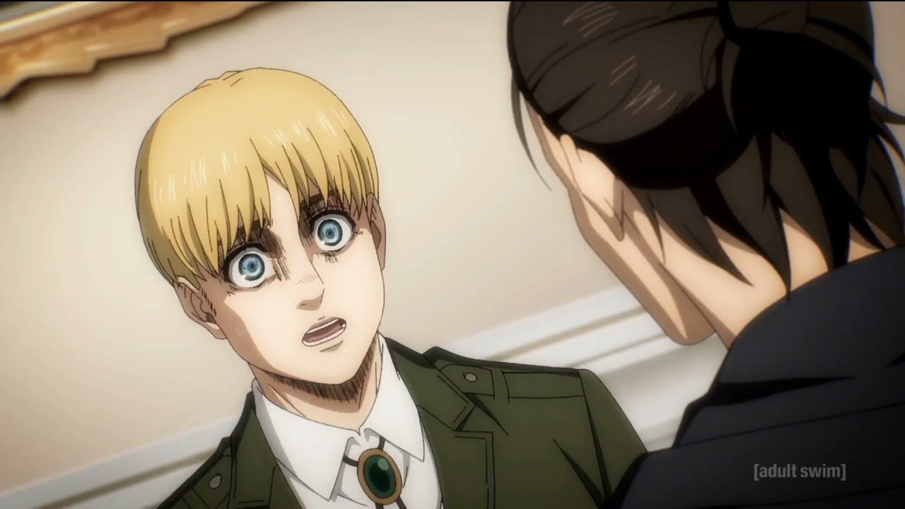 Eren Beats Up Armin (English Dub) | Attack On Titan Season 4 Episode 14 English Dubbed