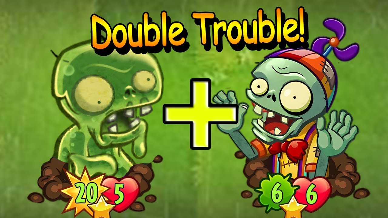 DOUBLE TROUBLE For Plant With Trickster + ZomBlob Combo ▌PvZ Heroes