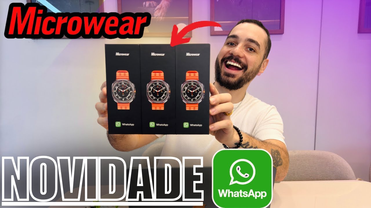 Lançamento MICROWEAR GALAXY MA27 ULTRA 47MM responde até MENSAGENS WhatsApp