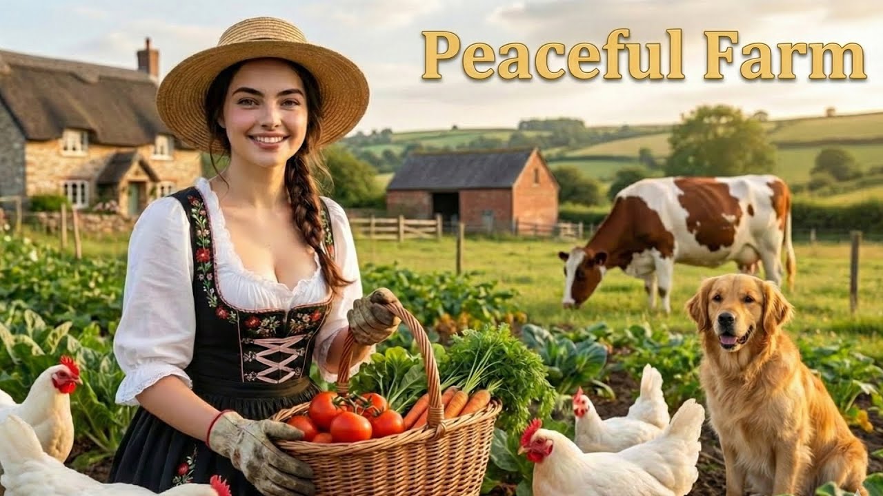 Beautiful Swiss Village + Soft Piano Music 🎹 | Peaceful Ambience