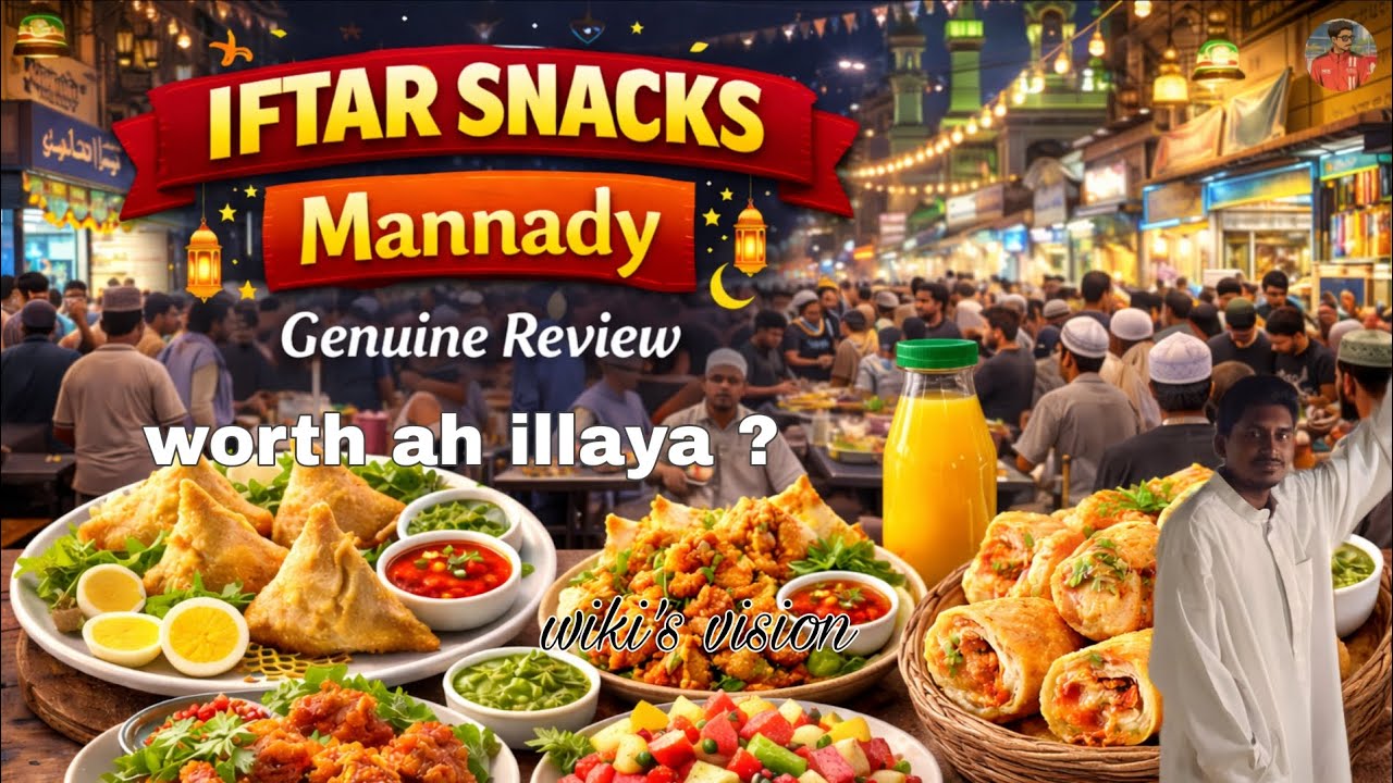 Mannady Iftar snacks 🤤💥‼️| Honest Food Review | Ramadan season | Food Hunt Tamil | Wiki's Vision | 🌙