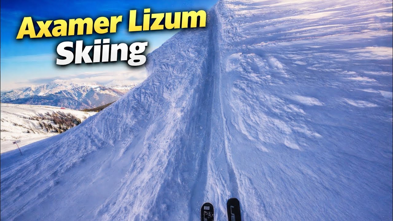 Skiing in Axamer Lizum