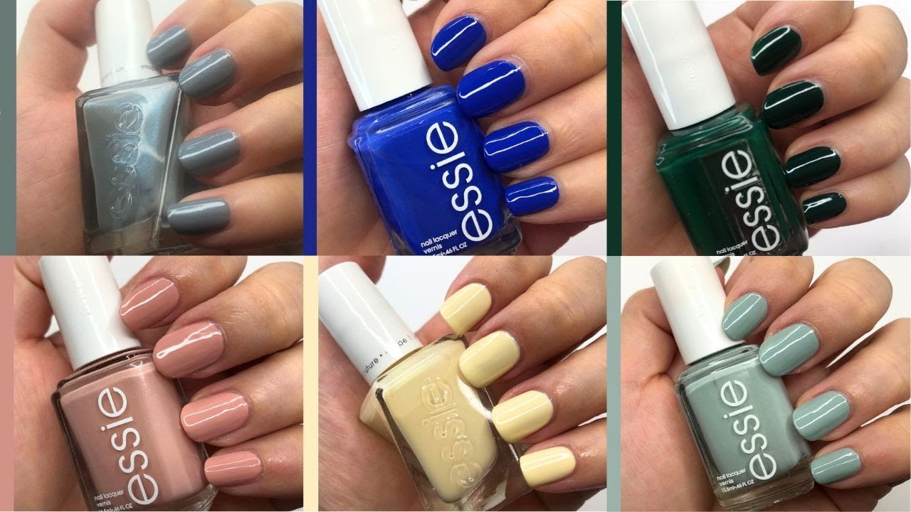 6 Essie Nail Polish Swatches Compilation 02 | TinyColorLife @essieUSA