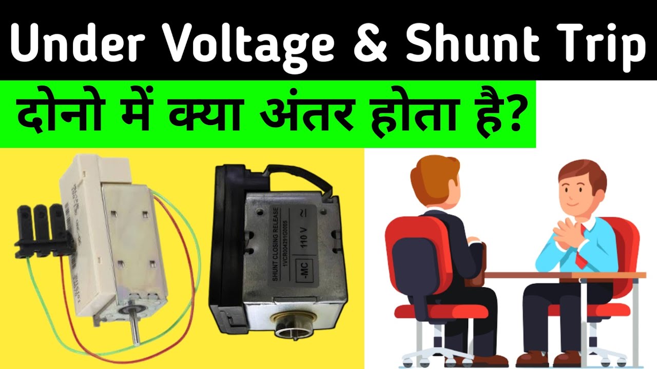 Under Voltage और Shunt Trip में  क्या अंतर होता है  | Difference between UV and shunt trip