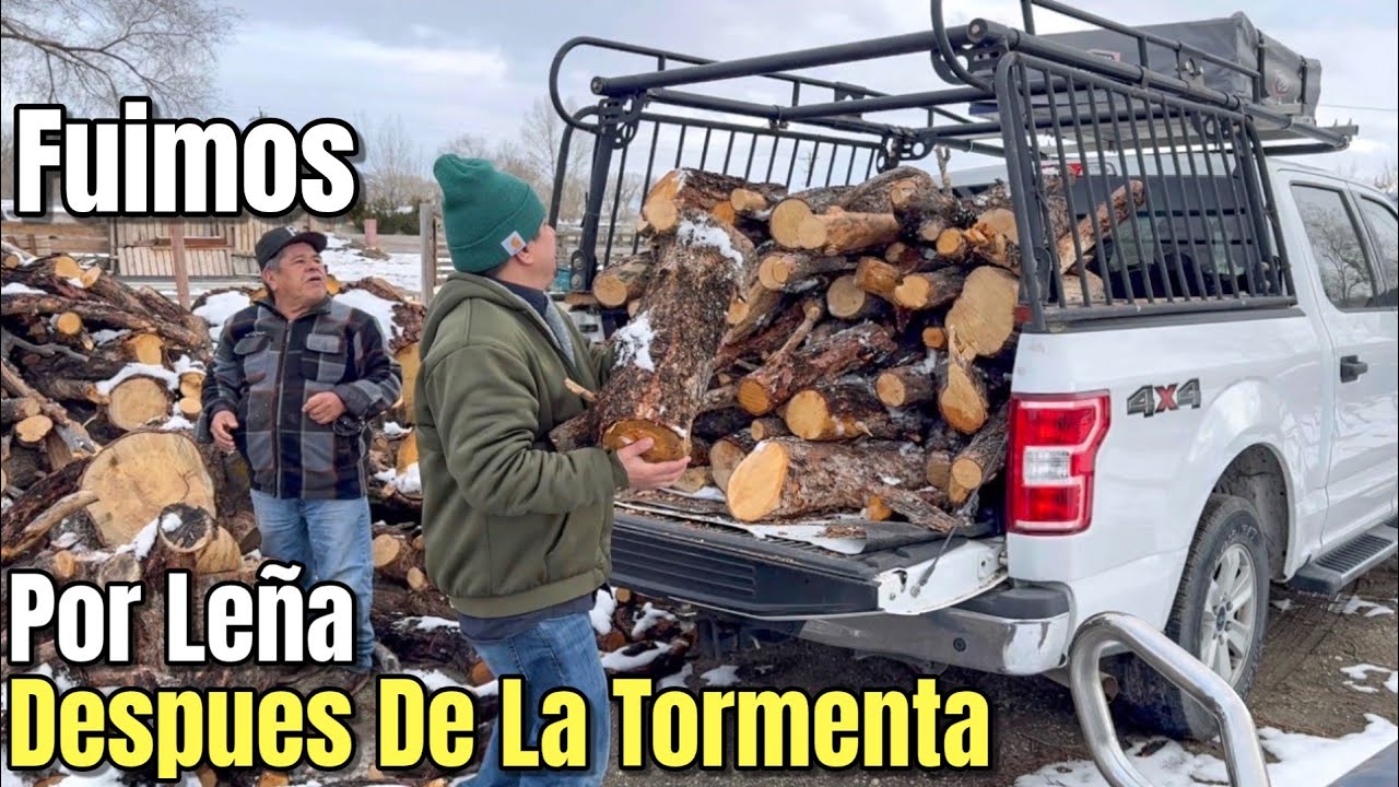 La Primera Tormenta Del Año Y Ahora Nos Toca Ir Por Leña!🌿🪵❄️🔥