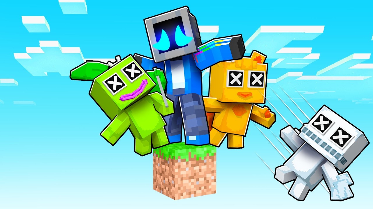 One Block Skyblock with WRONGSIDE OUTIMALS in Minecraft!
