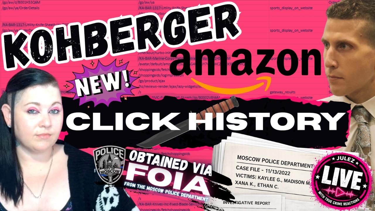 🚨BREAKING LIVE! Bryan Kohberger Amazon Click History Released via FOIA | March and November 2022