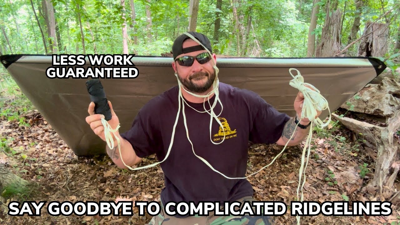 No Convoluted Ridgeline No Problem Hang a Tarp Like a Boss