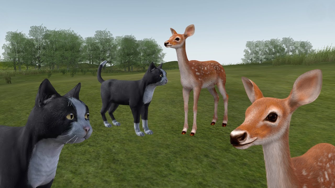 Dog Online - Monster Virus - Cat 🐈 Vs Fawn 🦌 - Funny Moments #8