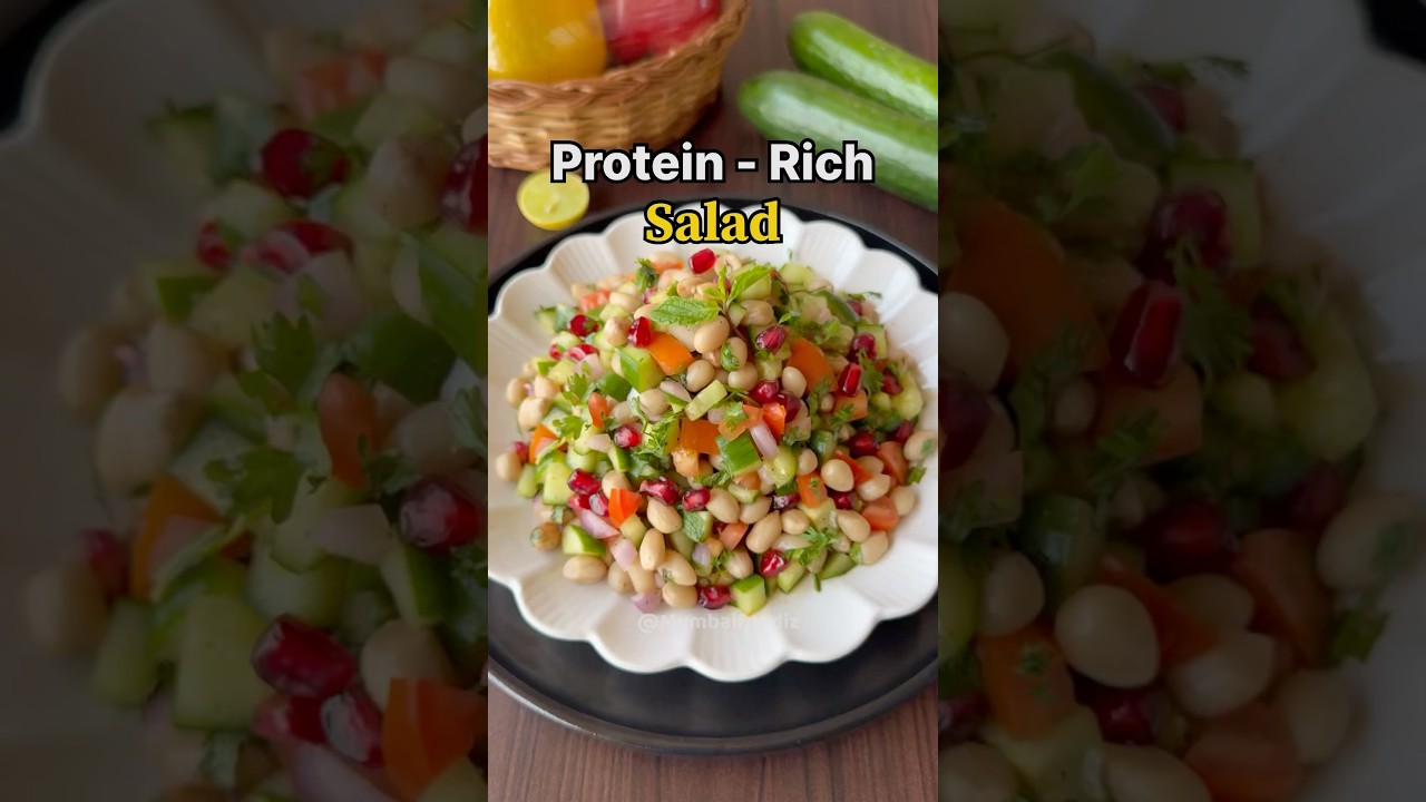 Protein-Rich peanut salad. #salads #saladrecipe #proteinrecipes #shorts #shortsviral #youtubeshorts