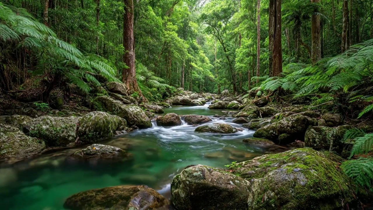 Gentle River Water Sounds for Sleep Supporting Stable and Comfortable Sleep