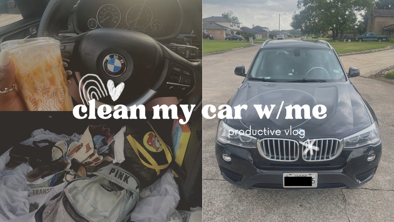 Clean my car with me + Cleaning Motivation