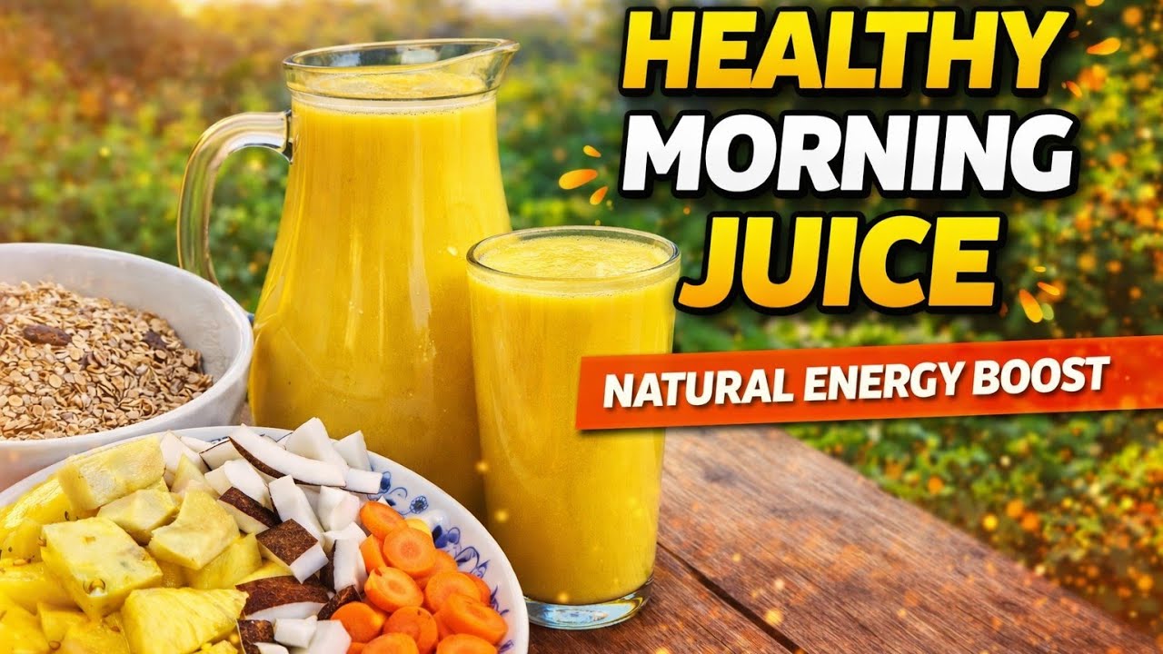 How to Make Healthy Morning Juice at Home, Natural Energy Boost Juice Recipe