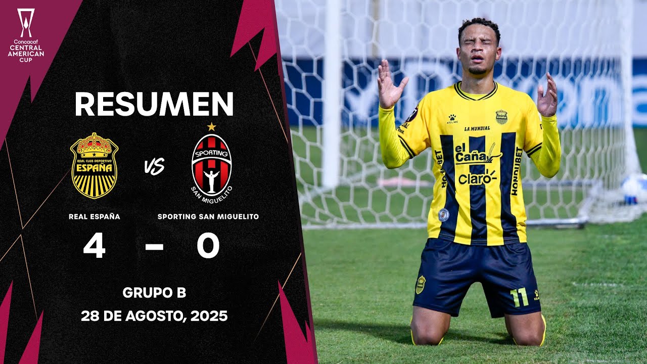 Real Espa&ntilde;a vs San Miguelito | Copa Centroamericana Concacaf 2025 | Fase de Grupos