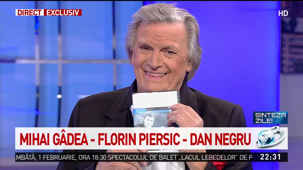 Ce cadou i-a făcut Mihai Gâdea lui Florin Piersic: Am vrut să-l înregistrăm și pe el, dar nu a