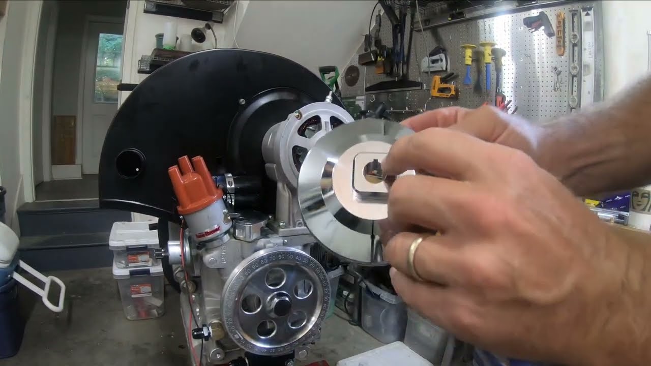 2332 VW Air-cooled Stroker Motor - Video 23 - Pulley Fitting, Pulley Tin Adjustment, Shims