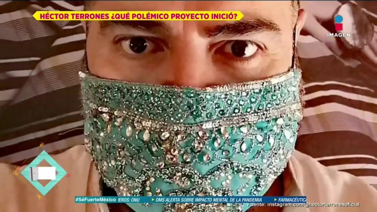 &iexcl;Dise&ntilde;ador H&eacute;ctor Terrones lanza l&iacute;nea de cubrebocas de alta costura! | De Primera Mano