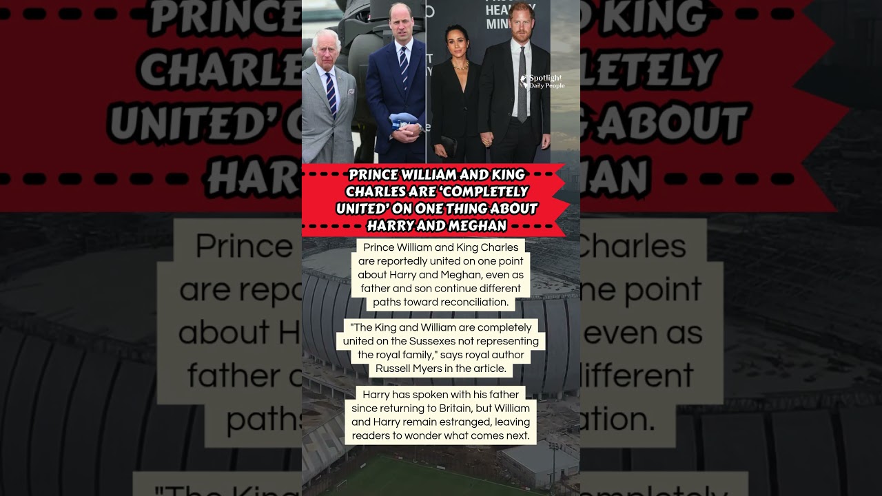 Prince William & Charles Agree on Harry 👑