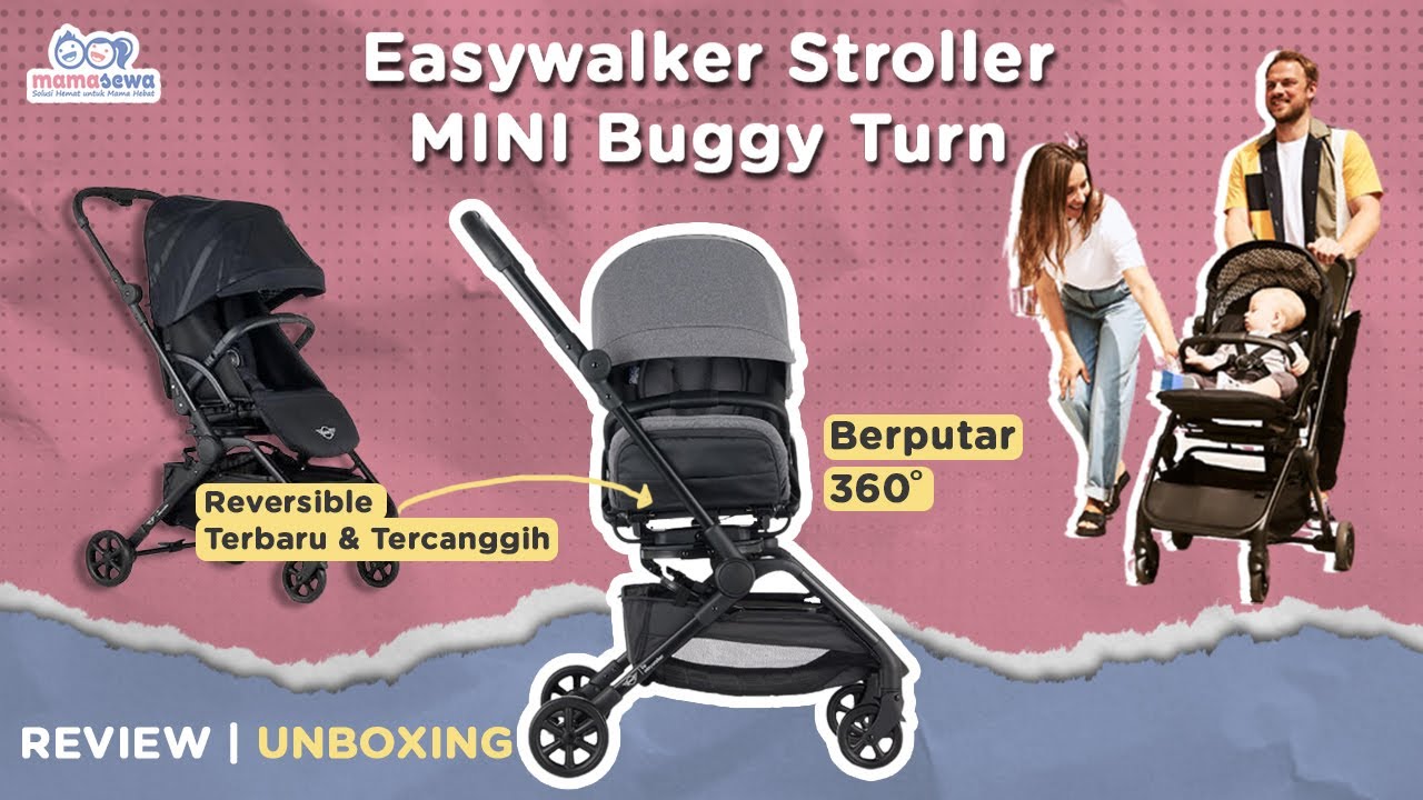 Sewa Stroller Reversible Easywalker Mini Buggy Turn - Reversible Termudah Berputar 360° | Mamasewa