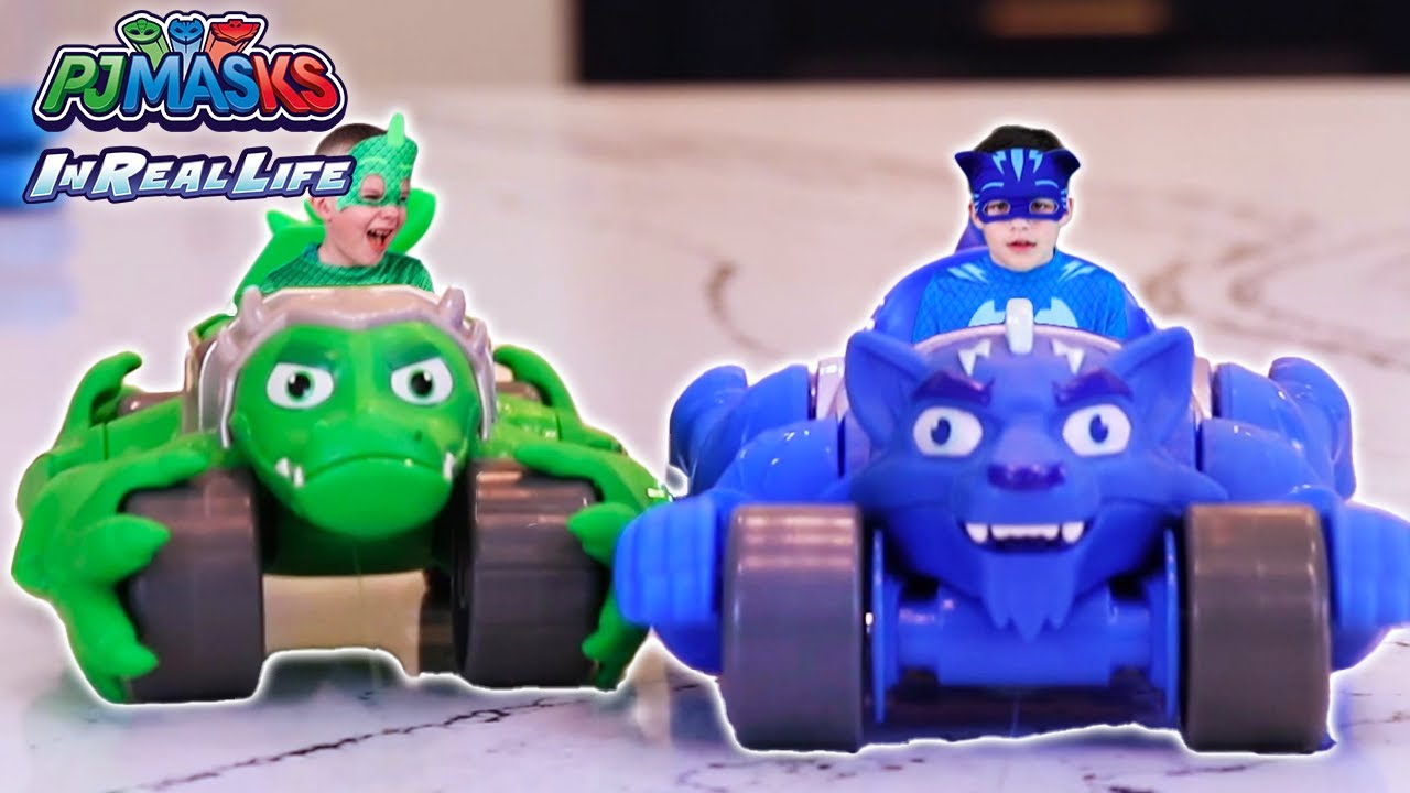 PJ Masks in Real Life ⚡ The Big Race: Catboy VS Gekko ⚡ Animal Power | PJ Masks Official