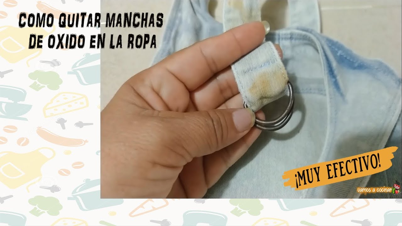 COMO QUITAR MANCHAS DE OXIDO EN LA ROPA |Vamos a Cocinar| #quitamanchas #quitaoxido #limpiar