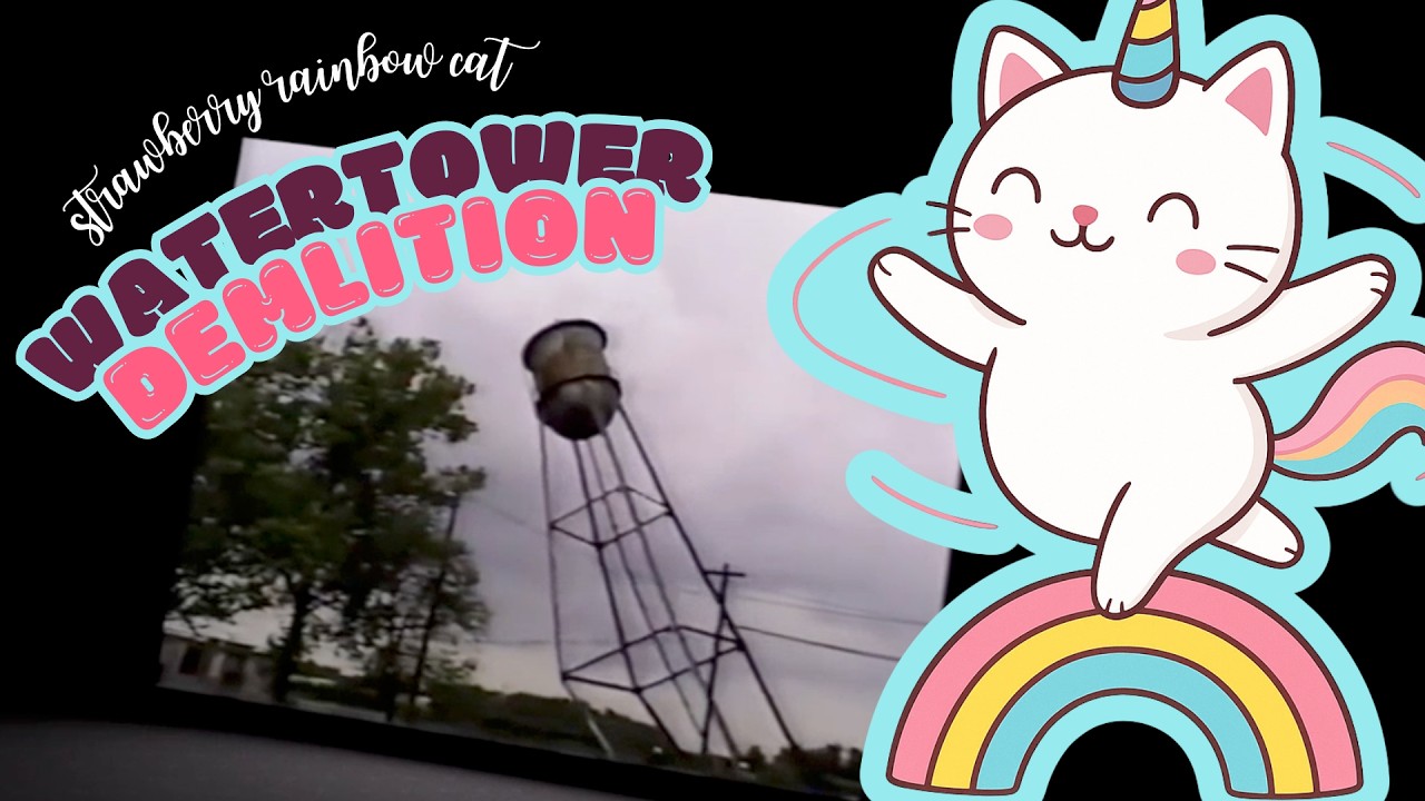 Watertower Demolition Clips   SO SATISFYING