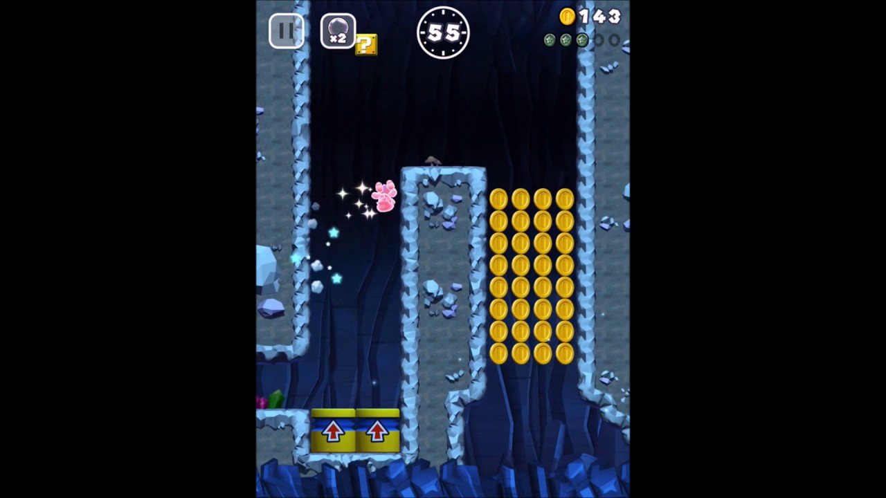 Super Mario Run 1-2  Secret Black Coin Locations