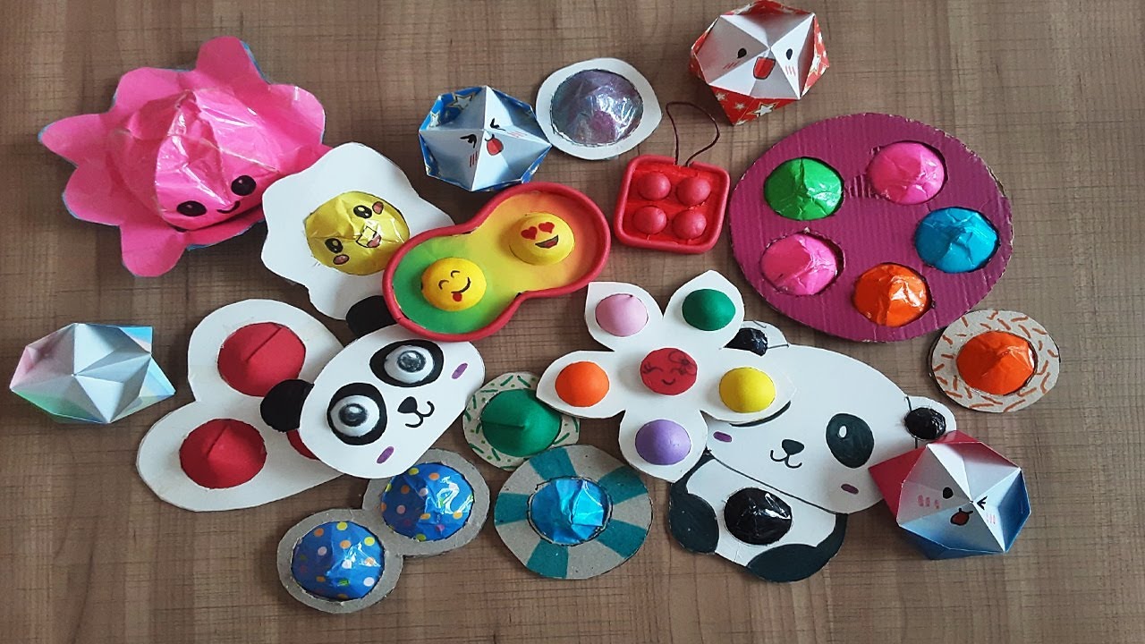KENDİ YAPTIĞIM POP İT KOLEKSİYONUM | POP İT COLLECTİON | FİDGET TOYS | viral tik tok fidget toys