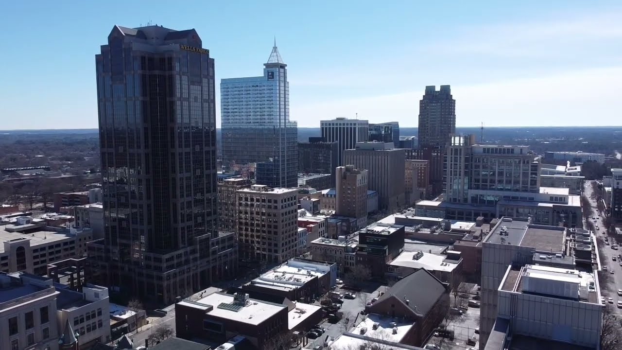 DJI Mini 2 SE. Downtown Raleigh, NC. 02/04/2024