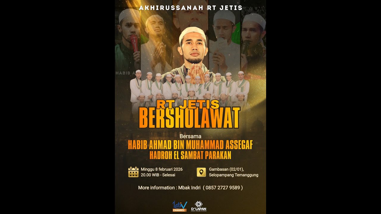 RT JETIS GAMBASAN BERSHOLAWAT BERSAMA HABIB AHMAD ASSEGAF & HADROH ELSAMBAT || 8/2/2026