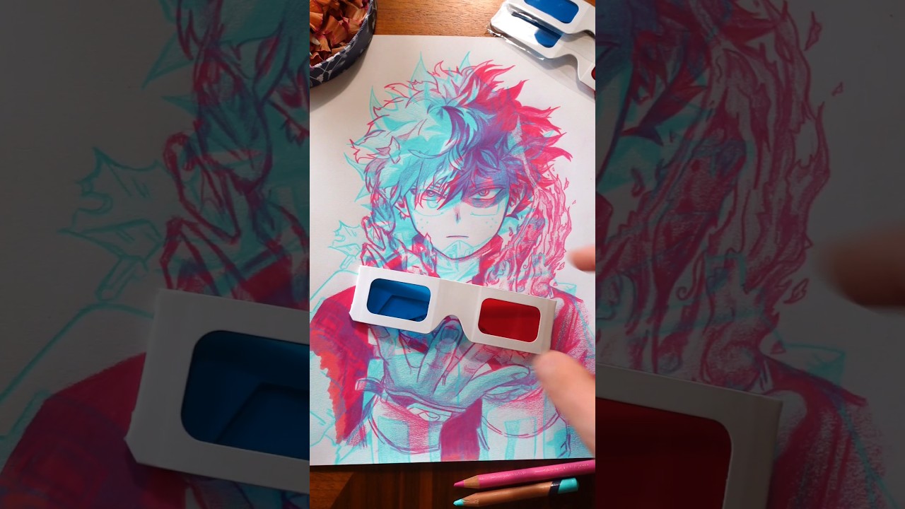 Happy New Year 2025 ✨ Deku Midoriya & Shoto Todoroki My Hero Academia 3D Art