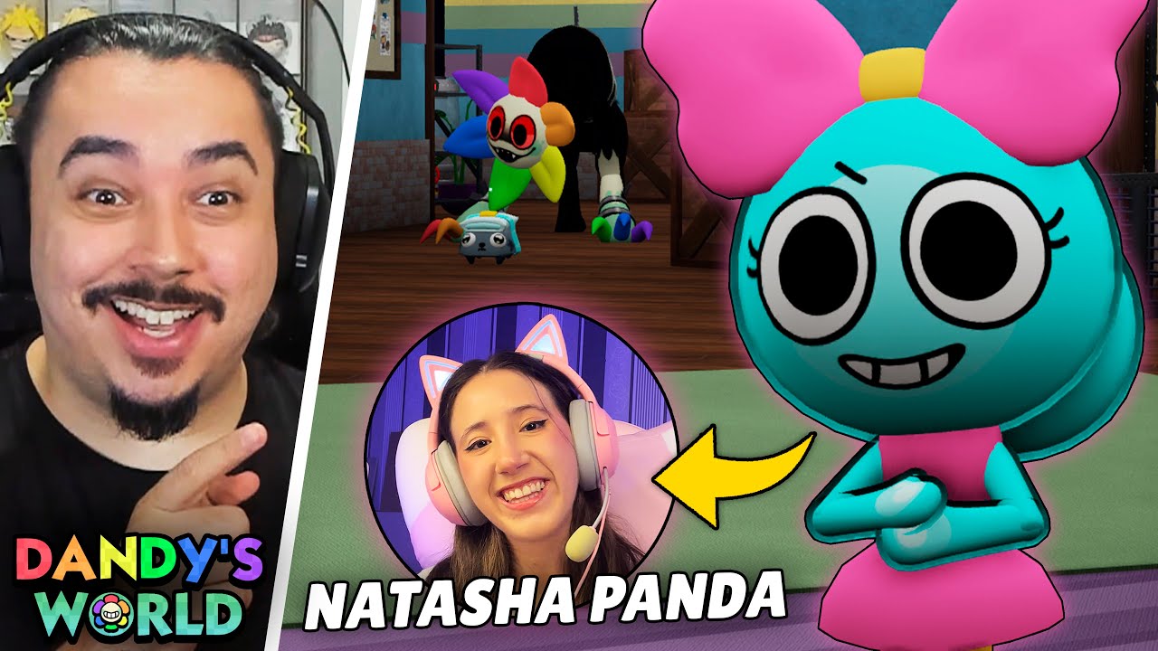 DESAFIEI MINHA AMIGA NATASHA PANDA A JOGAR DANDY'S WOLRD!! | @NatashaPanda