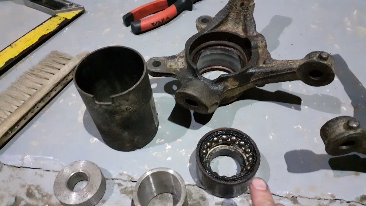 Замена передних ступичных подшипников на Toyota IST