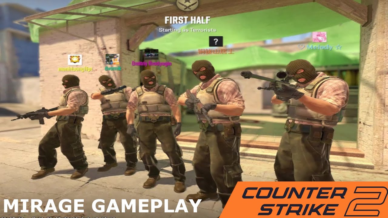 Counter Strike 2 ( No Commentary ) | Gameplay Competitive No Rank |  Mirage