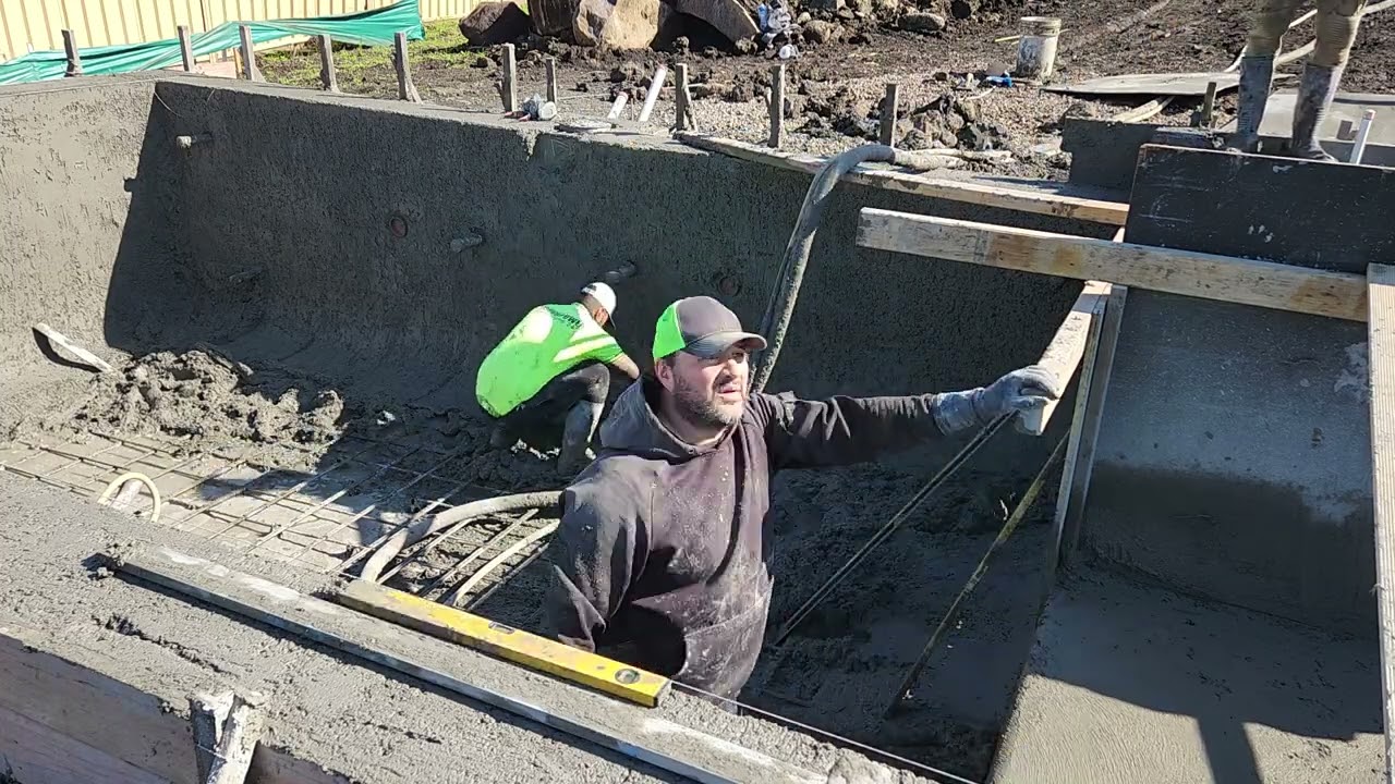 Shotcrete pool for Endeavour pools and spas.