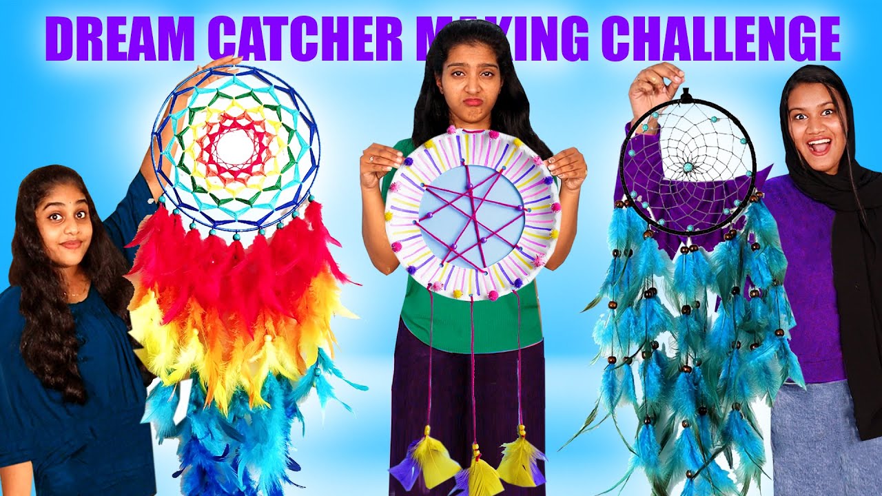 DREAM CATCHER MAKING CHALLENGE 🤩 | വാശിയേറിയ മത്സരം ആര് ജയിക്കും? | PULLOTHI