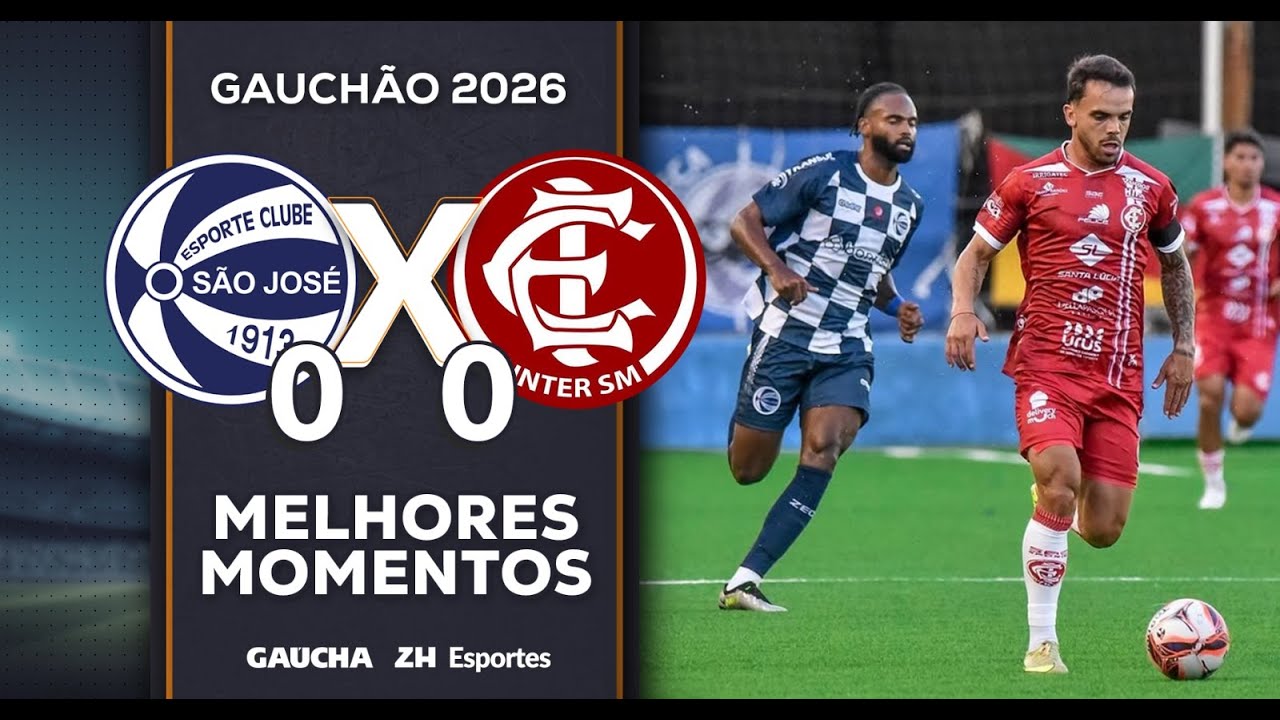 S&Atilde;O JOS&Eacute; 0x0 INTER-SM | MELHORES MOMENTOS | GAUCH&Atilde;O | 11/01/2026