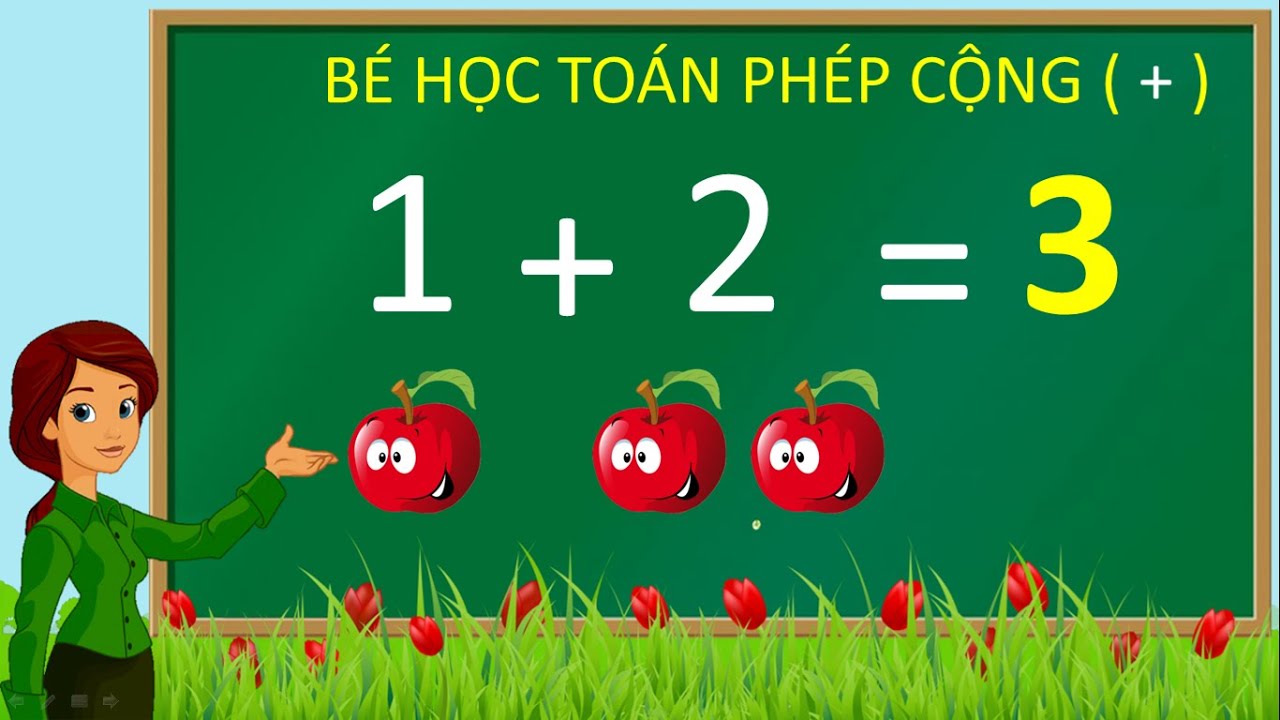 Thanh nấm - To&aacute;n lớp 1: Dạy b&eacute; học ph&eacute;p to&aacute;n cộng trong phạm vi 10