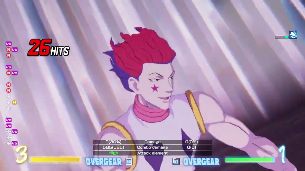 Hunter X Hunter Nen Impact Hisoka 100% Combo TOD