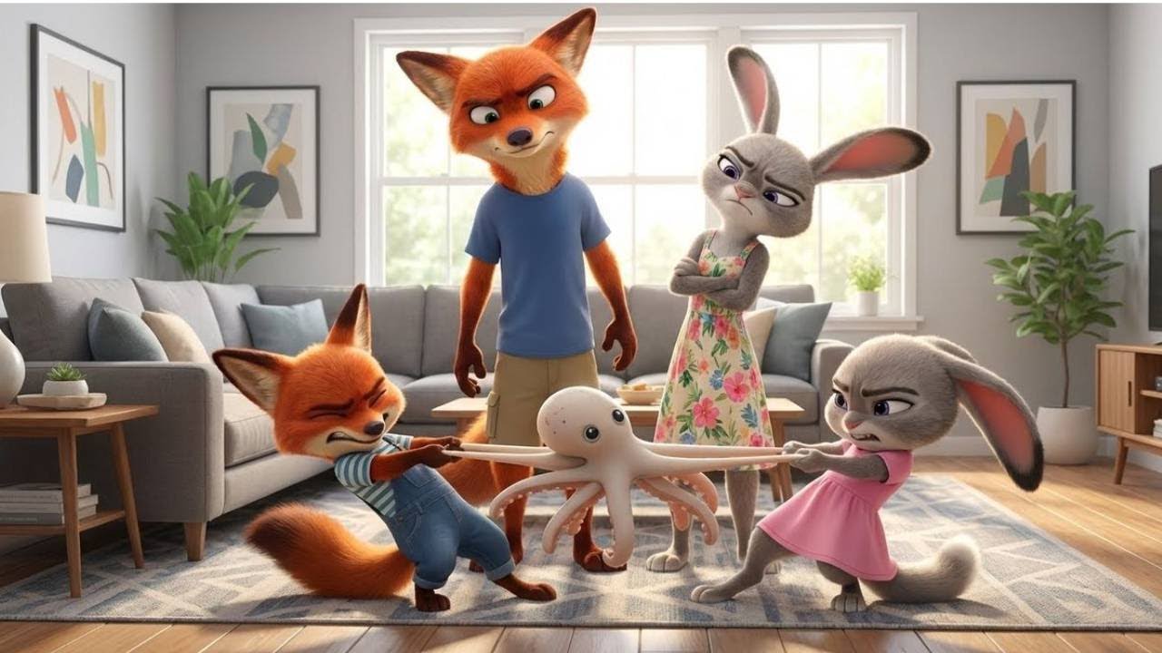 Triplet Chaos and Cute Moments — Nick & Judy as Parents Fan Made Story