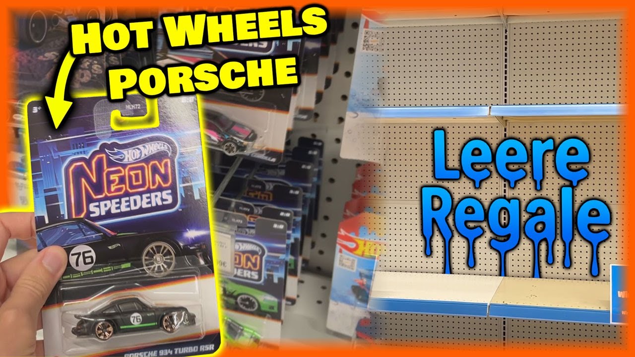Hot Wheels Porsche Neon Speeders & leere Regale im Smyths...