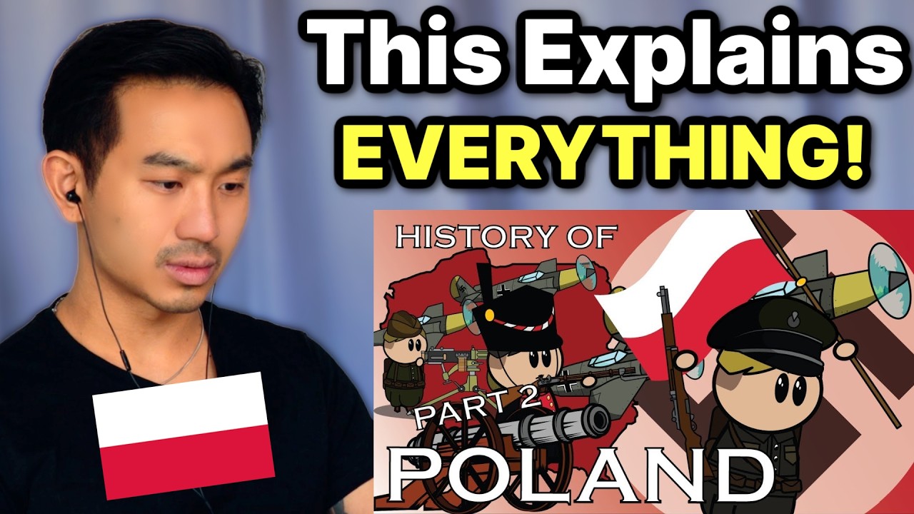 ASIAN REACTS To Animated History of Poland 🇵🇱