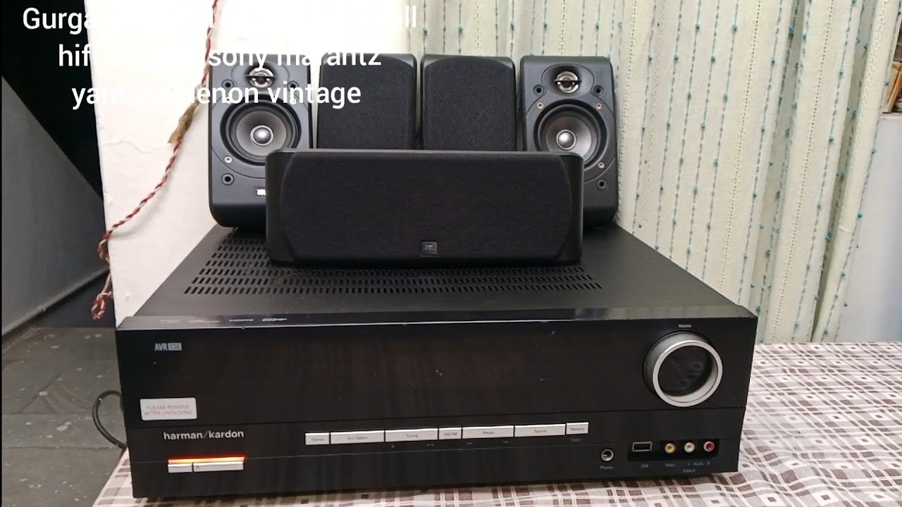 Harman kardon 134 avr amplifier hifi 5.1 active subwoofer denon yamaha marantz vintage antique 