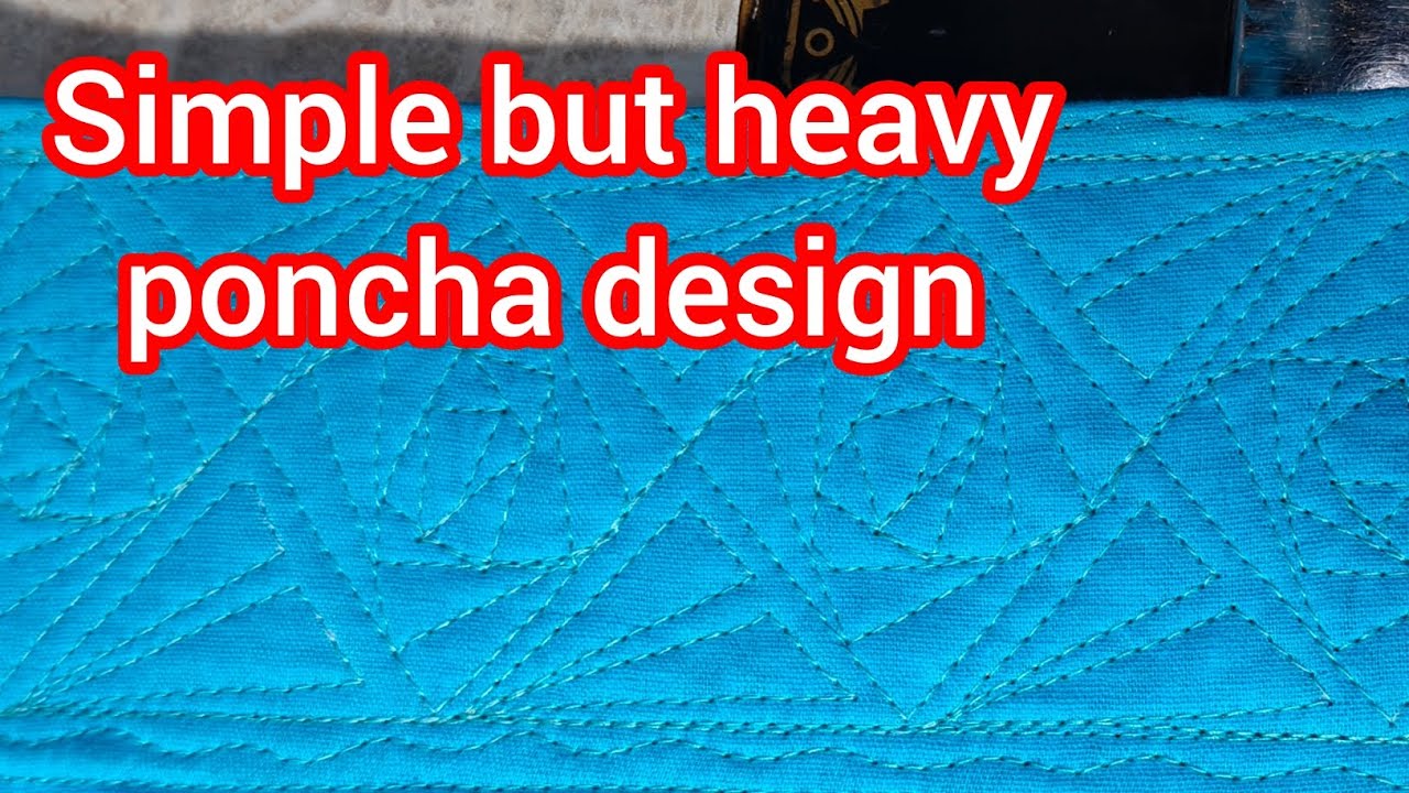 Heavy poncha (mohri) design/easy for beginners #ponchadesign2026 #dressdesign #lacedesigning