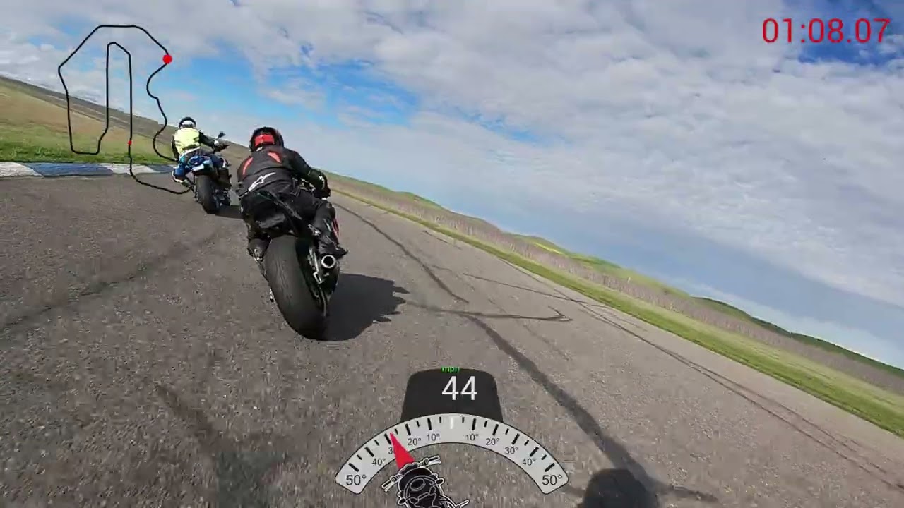 best chases and passes first time at Thunderhill raceway