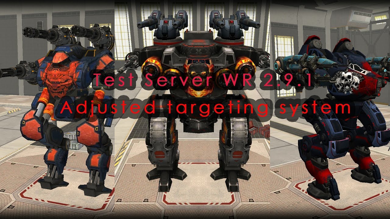 New Adjust Targeting System - War Robot Test Server 2.9.1